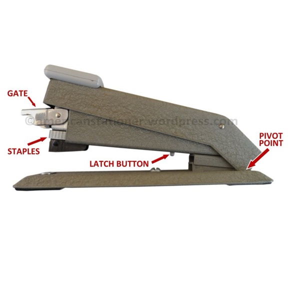 Vintage BOSTITCH Stapler Heavy Duty Model Gray Industrial Steel USA - Picture 6 of 7